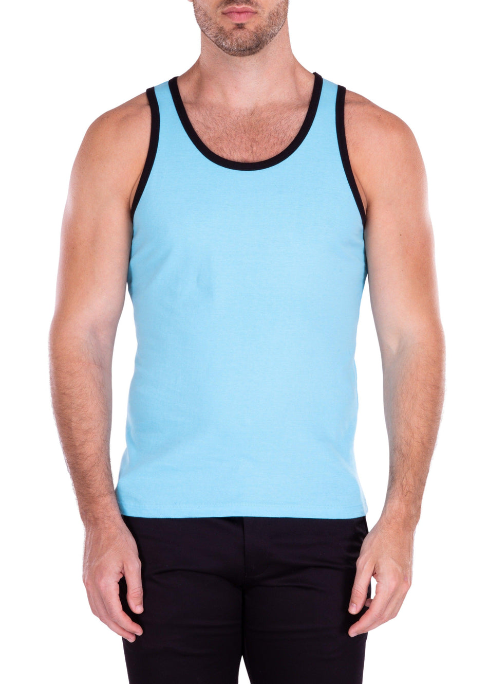 Men's Essentials Cotton Tank Top Turquoise