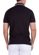 Men's Essentials Black Short Sleeve Polo Shirt