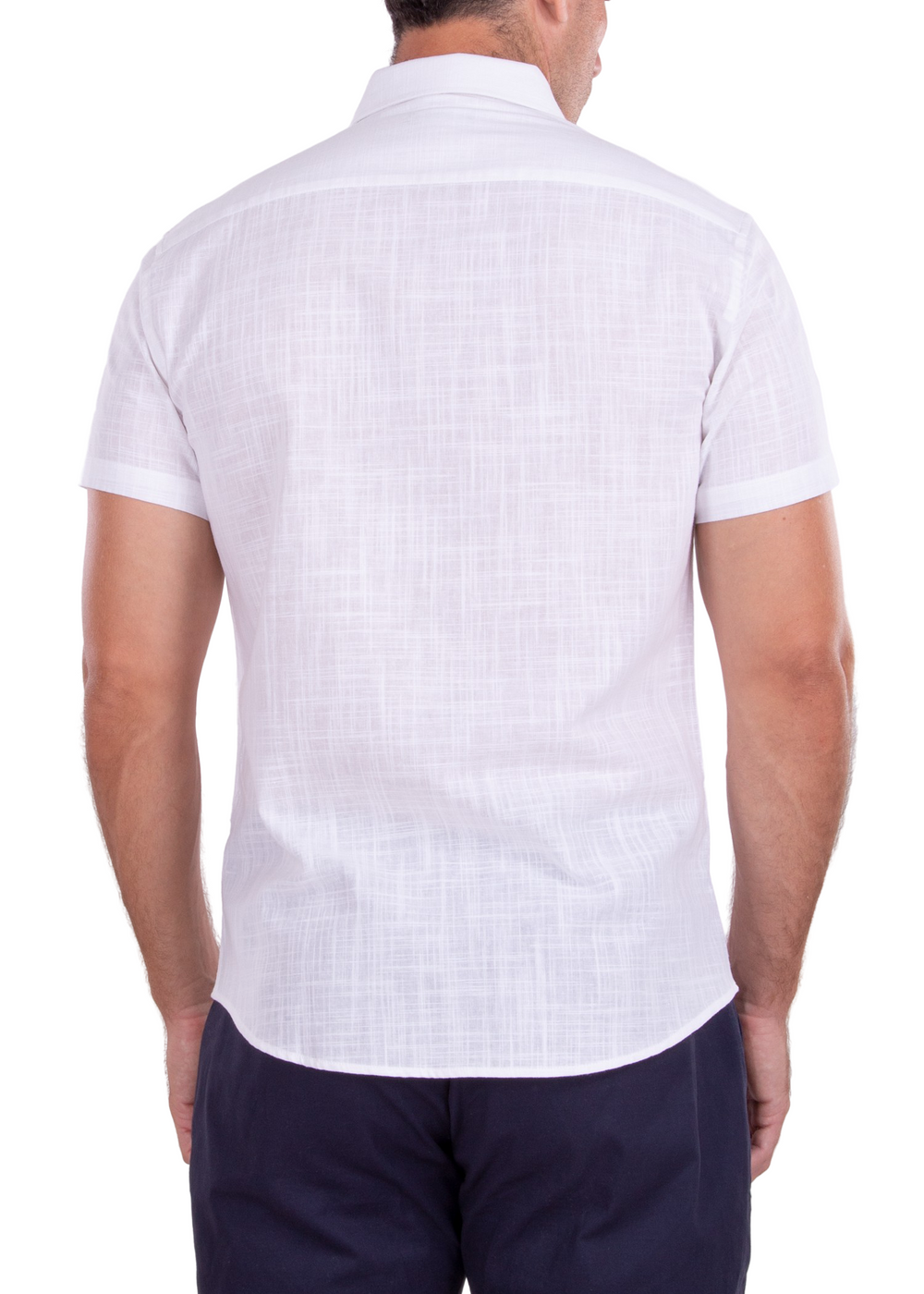 BESPOKE - Mens White Short Sleeve Dress Shirt - Modern Fit - 202120 - www.bespokemoda.com BESPOKE MODA BESPOKE - Mens White Short Sleeve Dress Shirt - Modern Fit - 202120 - www.bespokemoda.com BESPOKE MODA