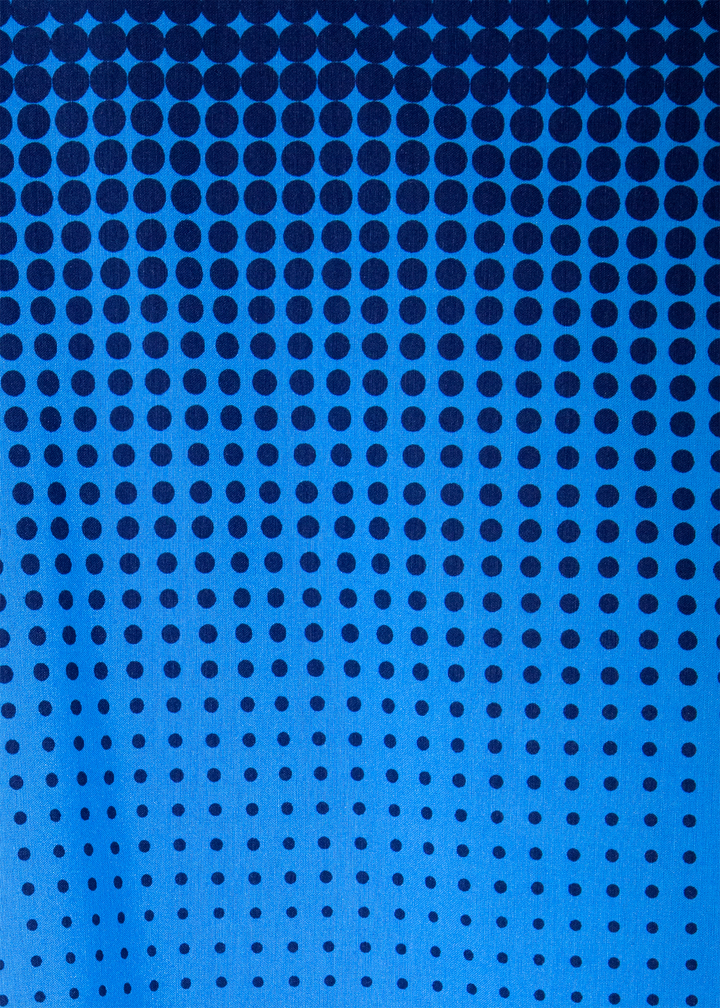 Halftone Effect Turquoise Button Up Long Sleeve Dress Shirt