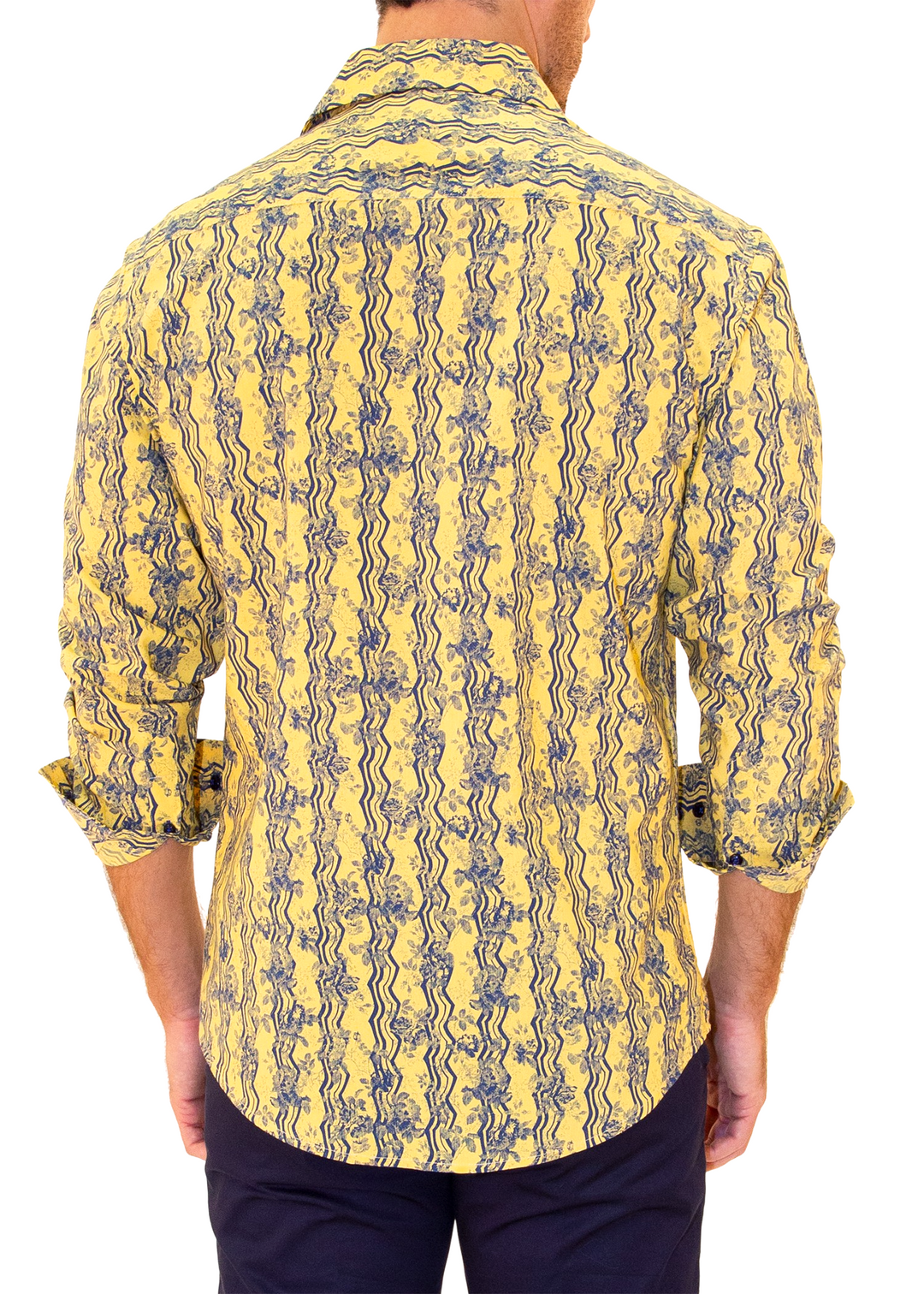 BESPOKE - Men's Yellow Long Sleeve Dress Shirt - Modern Fit - 202502 - www.bespokemoda.com Yellow / 2X BESPOKE - Men's Yellow Long Sleeve Dress Shirt - Modern Fit - 202502 - www.bespokemoda.com Yellow / 2X