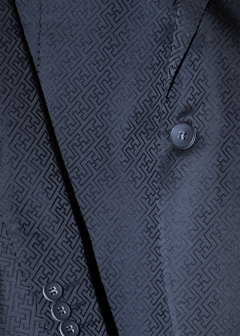 Maze Microprint Texture Evening Blazer Black– BESPOKE MODA