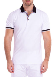 Men's Essentials Short Sleeve Polo Shirt Solid White