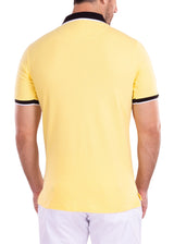 Men's Essentials Short Sleeve Polo Shirt Solid Yellow