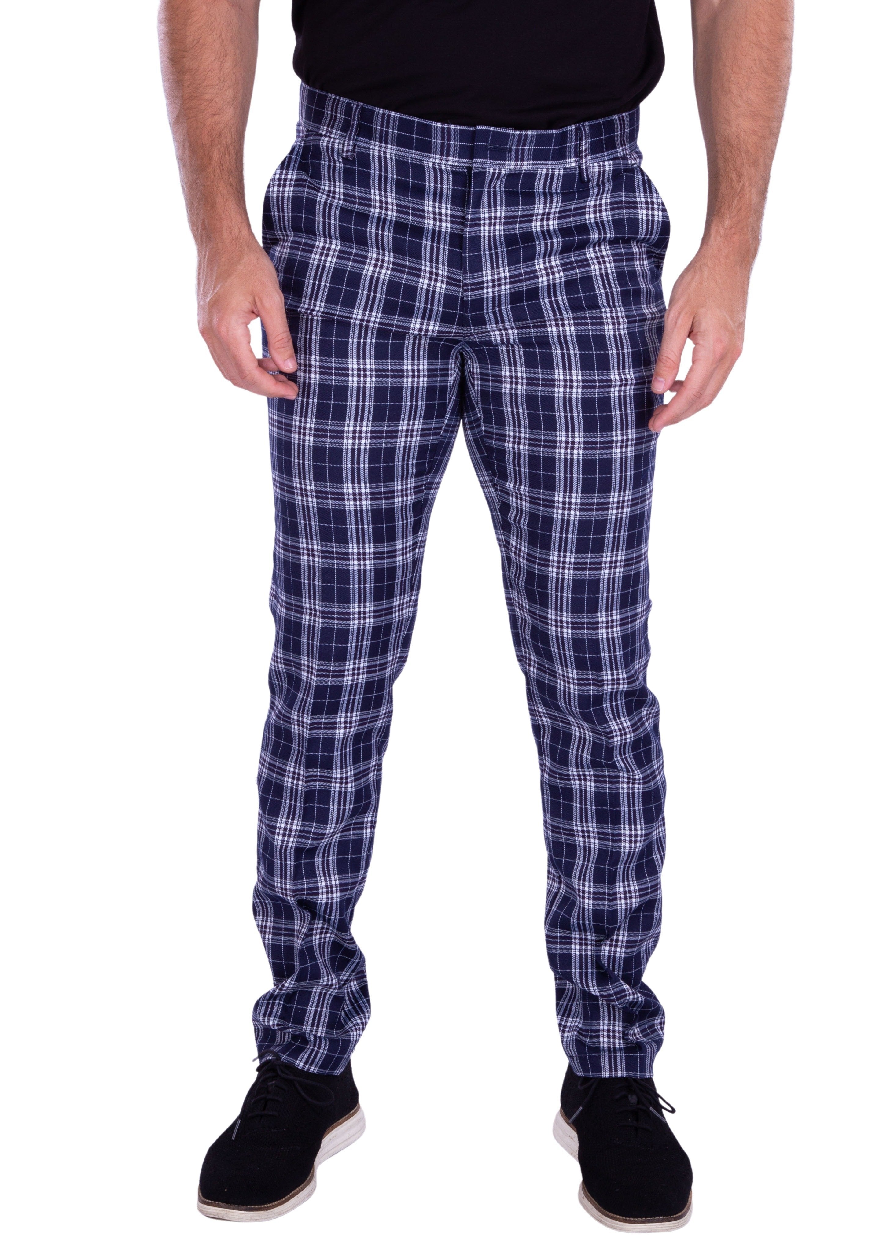 Boxercraft Women's Haley Navy/Columbia Plaid Flannel Pajama Pant