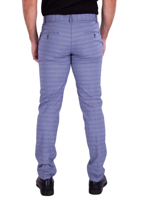 Men's Gray Plaid Pants