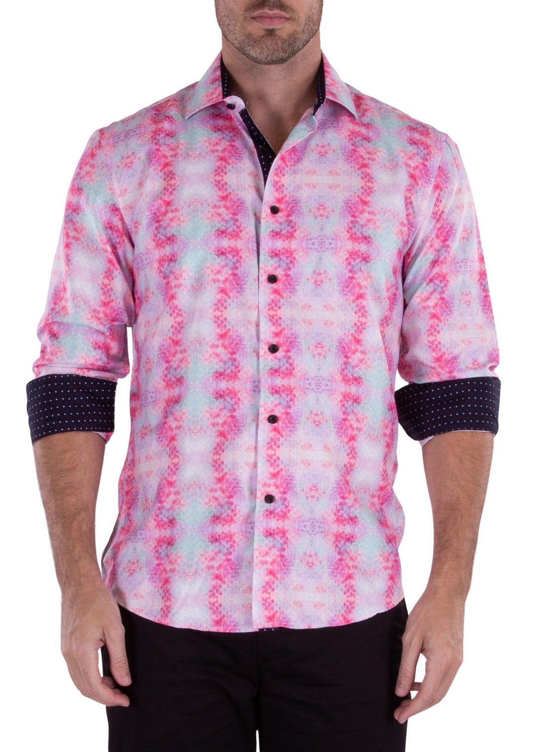 pink button up dress shirt New Mens Cotton Dress Shirt-8006-P-Pink Western Shirt Brigalow
