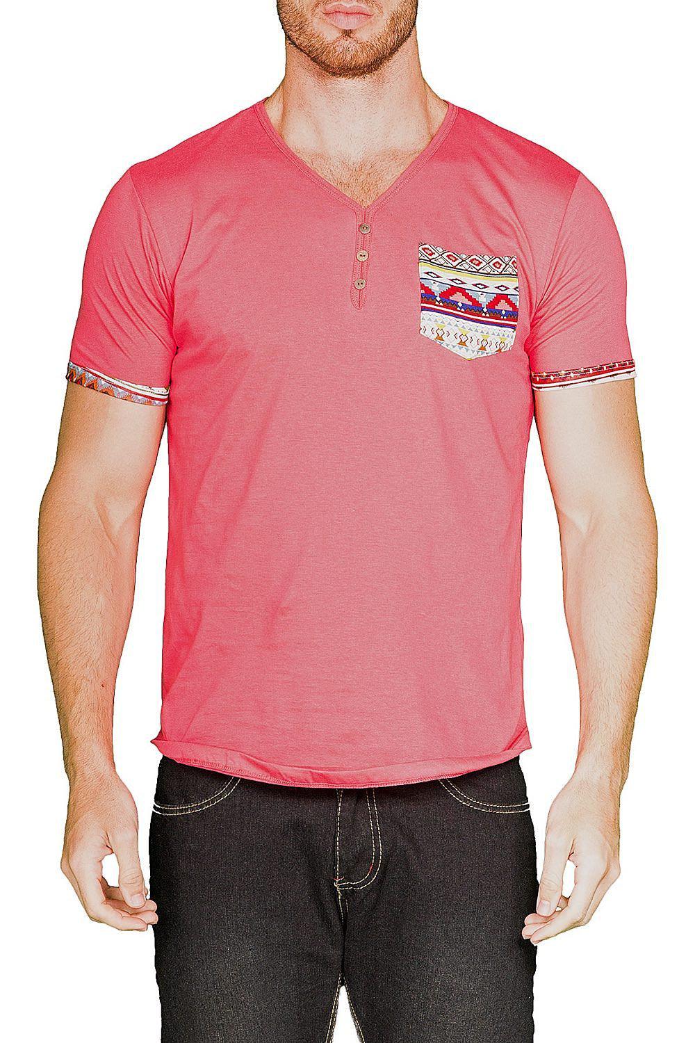 BESPOKE SPORT - Coral Mens T Shirt - 161532 - www.bespokemoda.com