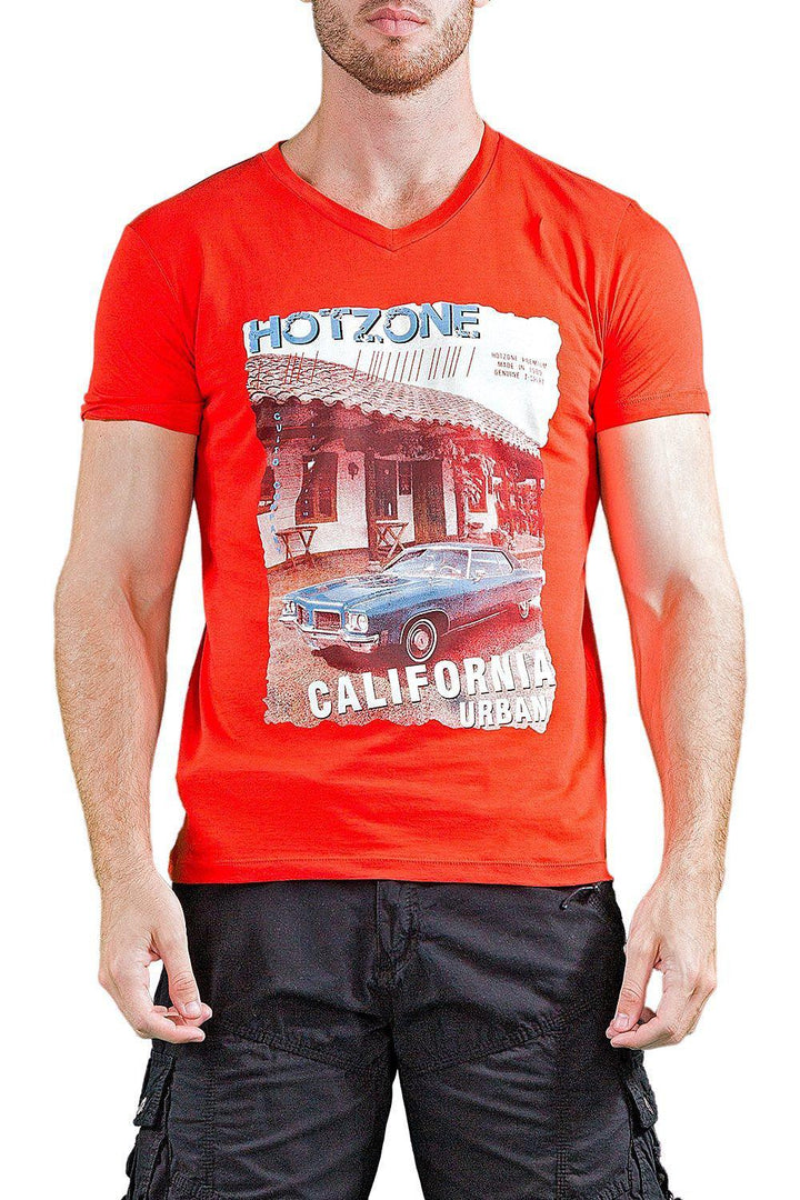 BESPOKE SPORT - Red Mens T Shirt - 161571 - www.bespokemoda.com