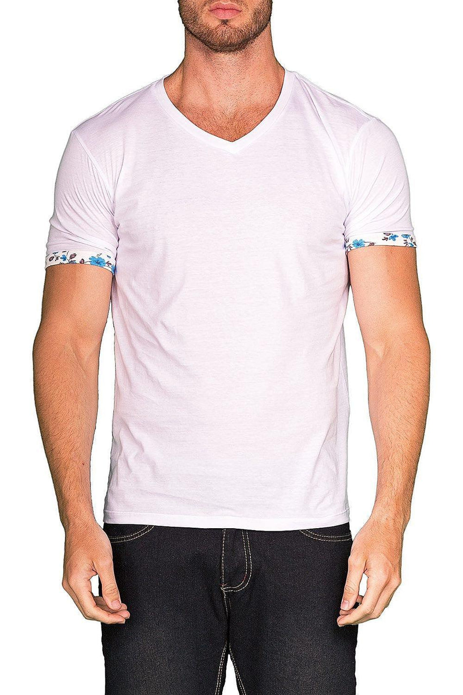 BESPOKE SPORT - White Mens T Shirt - 161543 - www.bespokemoda.com
