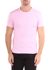 Men's Essentials Cotton Crew Neck Solid Pink