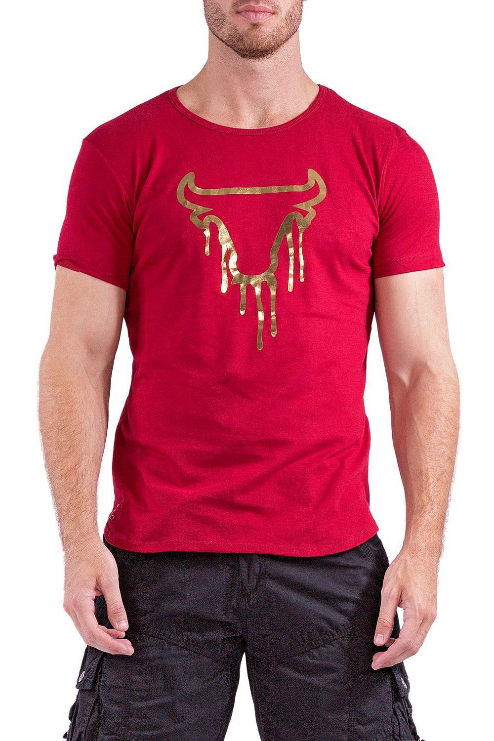 BESPOKE SPORT - Burgundy Mens T Shirt - 161587 - www.bespokemoda.com