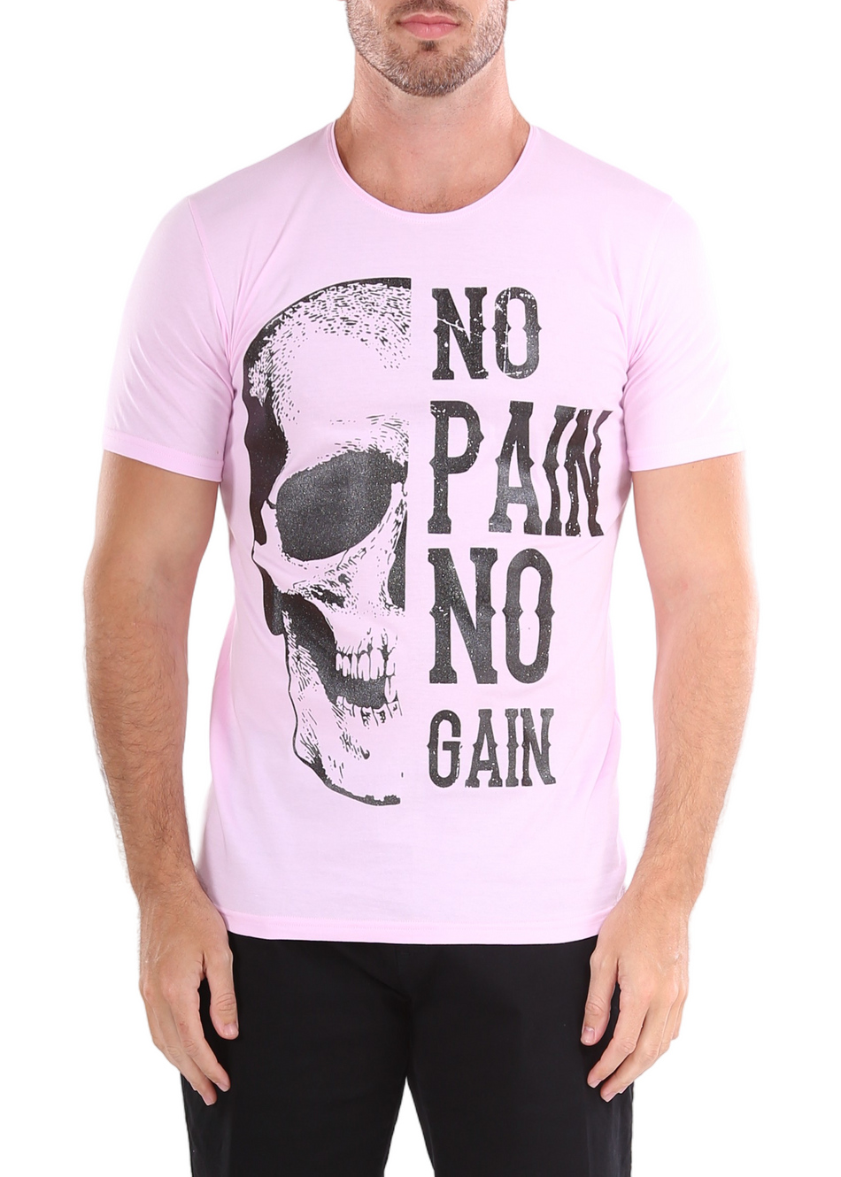No Pain No Gain Graphic Tee Pink