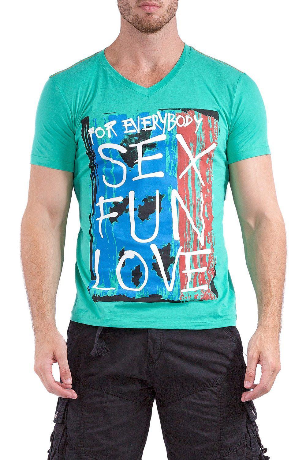 BESPOKE SPORT - Green Mens T Shirt - 161432 - www.bespokemoda.com