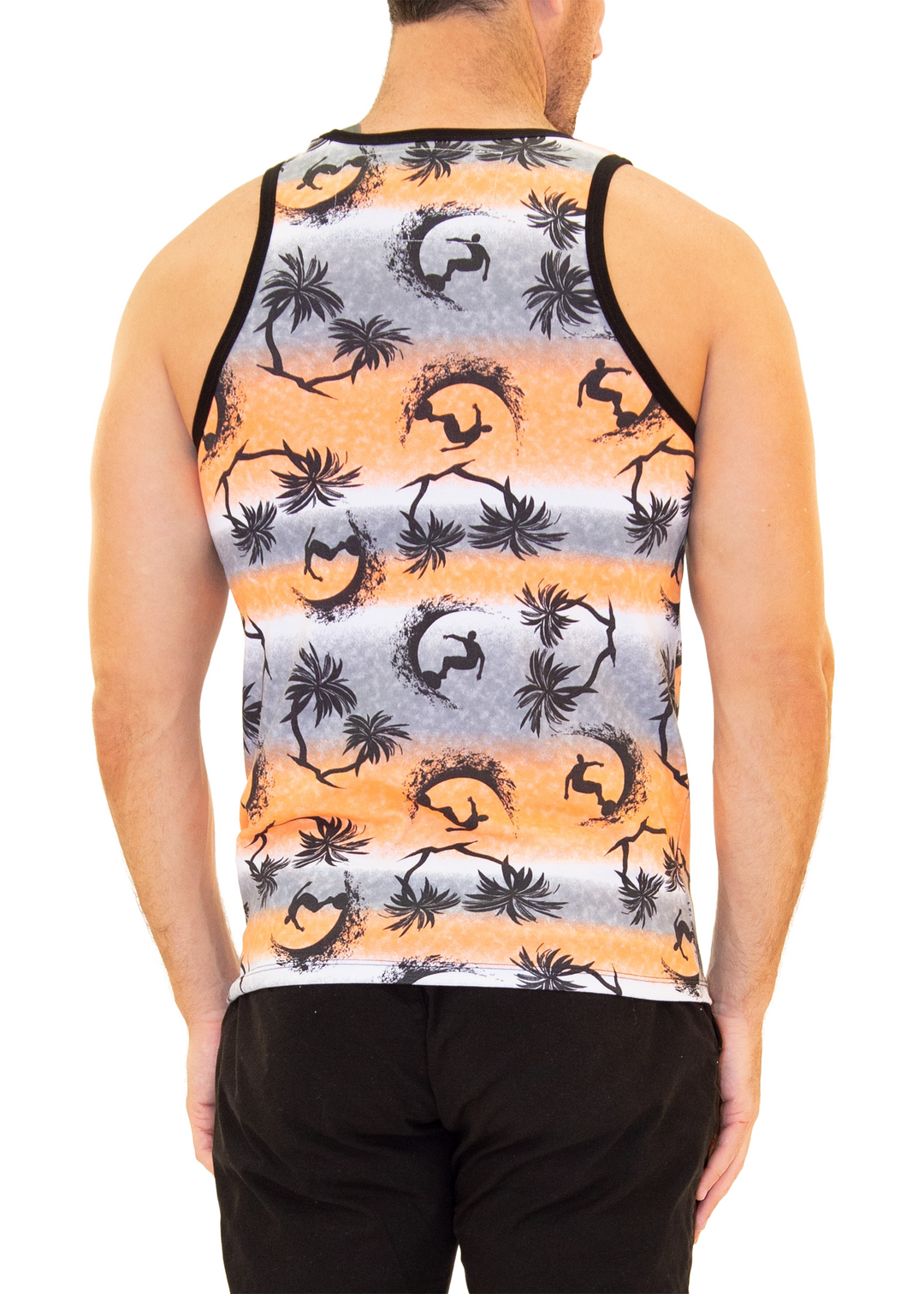 Surf's Up Graphic Tank Orange Gradient