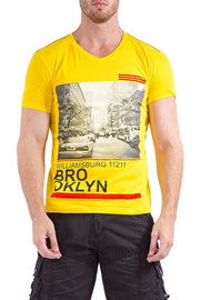 BESPOKE SPORT - Yellow Mens T Shirt - 161449 - www.bespokemoda.com